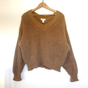 H&M | Chunky Knit V-Neck Sweater